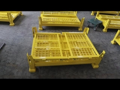 Wire mesh storage cage Foldable stillage pallet cage Stackable Pallet Cage Heavy duty Load 1.5T