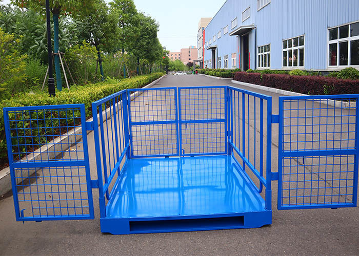 Customizable Storage Cage Custom Steel Stillage Pallet Cage Industries 2000kg