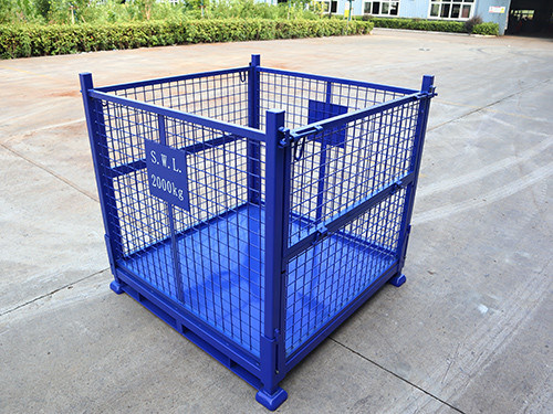 Move Collapsible Pallet Cage With Powder Coating And Galvanized Mesh ...