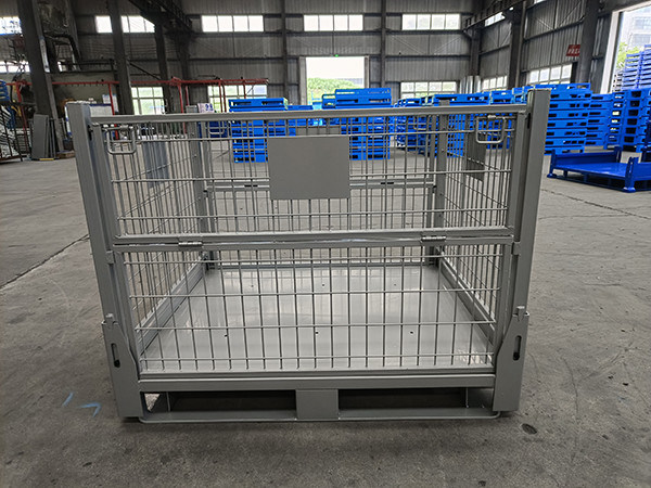 Mesh Size 50mm X 50mm Collapsible Pallet Cage Customized Design