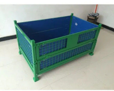 Color Stillage Pallet Cage With Padlock Locking System