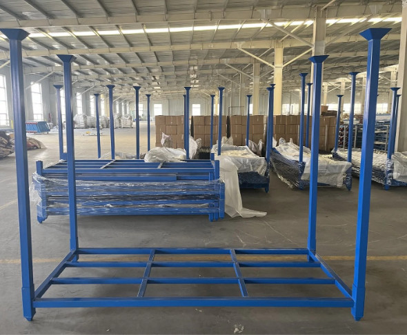 Stackable Heavy Equipment Rack Portable Stacking Racks With 1000kg Load Capacity 4 Wheels And 2000mm ...